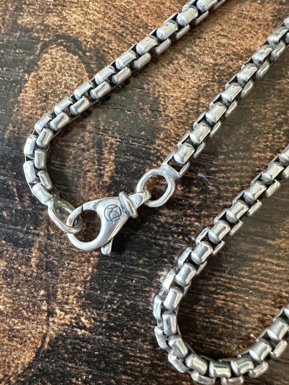 David Yurman Medium Box Chain Necklace in Sterling Silver - 3.6mm - 20" - Picture 7 of 11